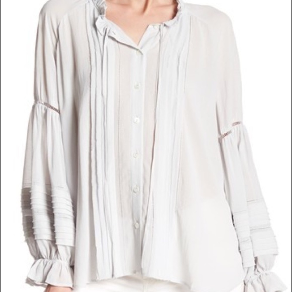 NWT Paul & Joe Sister Mousquet Front Pleat Blouse